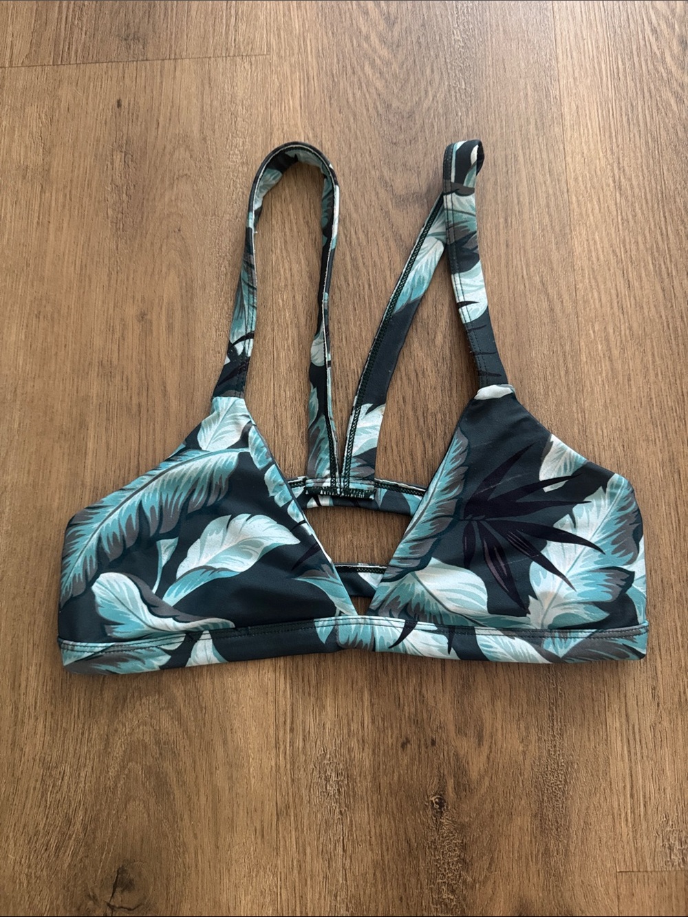 Mikoh dark green strappy top